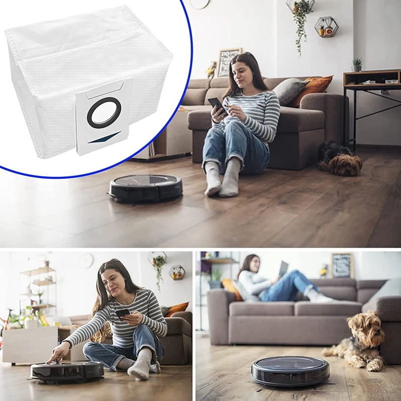 Bolsa de polvo para Ecovacs Deebot X1 Omni, accesorios de aspiradora de gran capacidad con cepillo para polvo, estación de succión Deebot