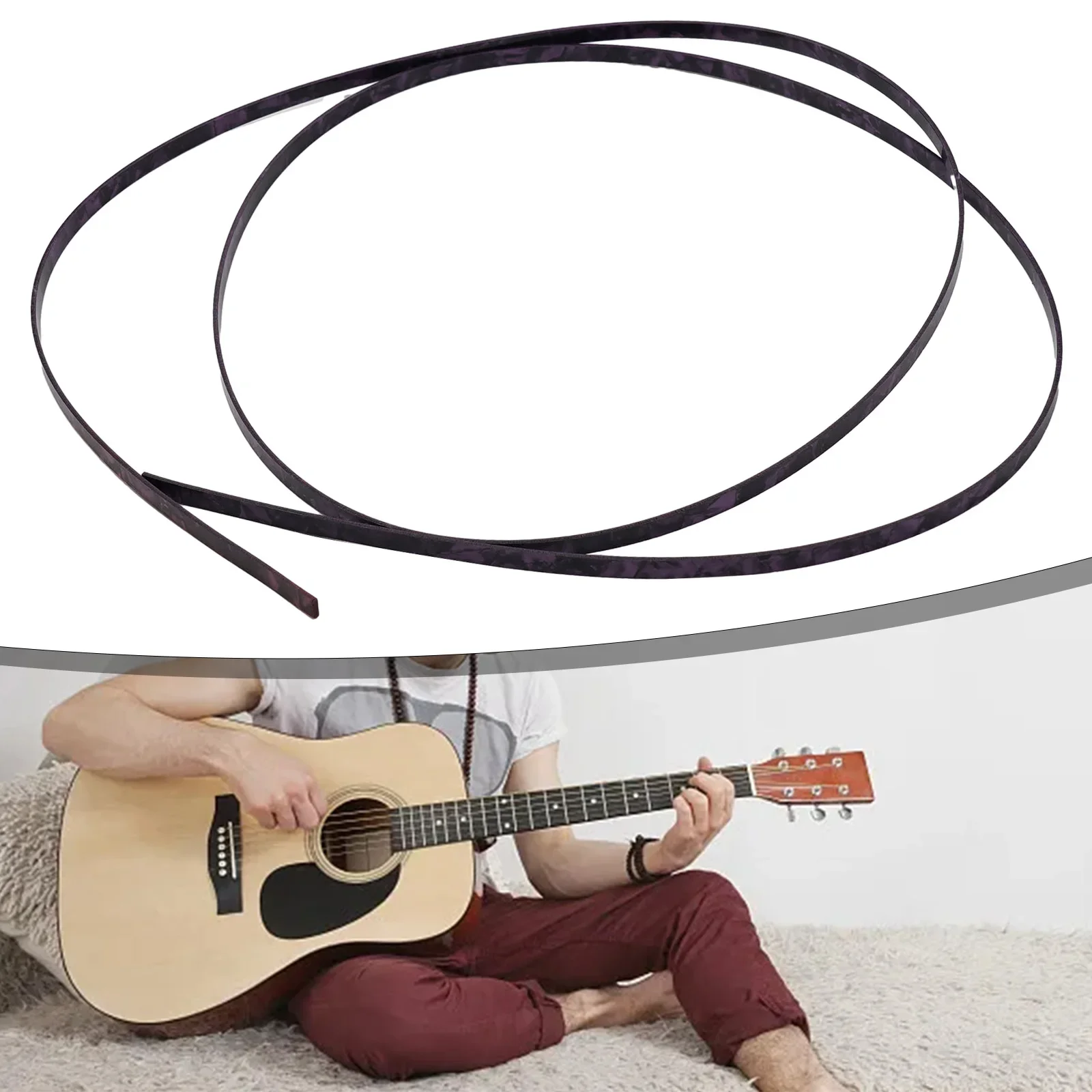 

Purfling Strip Guitar Binding Accessories Neck Tool Trim 62"*1.5mm*6m Acoustic Celluloid Classical Edge Inlay Luthier