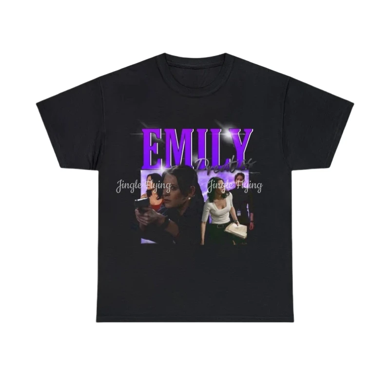 Criminal Minds Emily Prentiss Unisex Cotton Tee Soft Breathable Casual