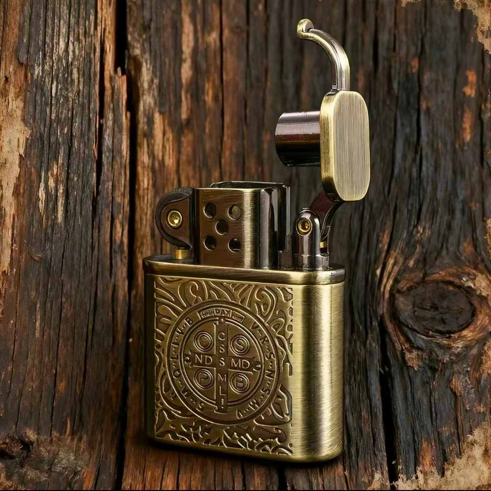 

Zorro Vintage Metal Pure Copper Kerosiene Lighter Constantine Vintage Nostalgic Creative Men Smoking Gift Lighters