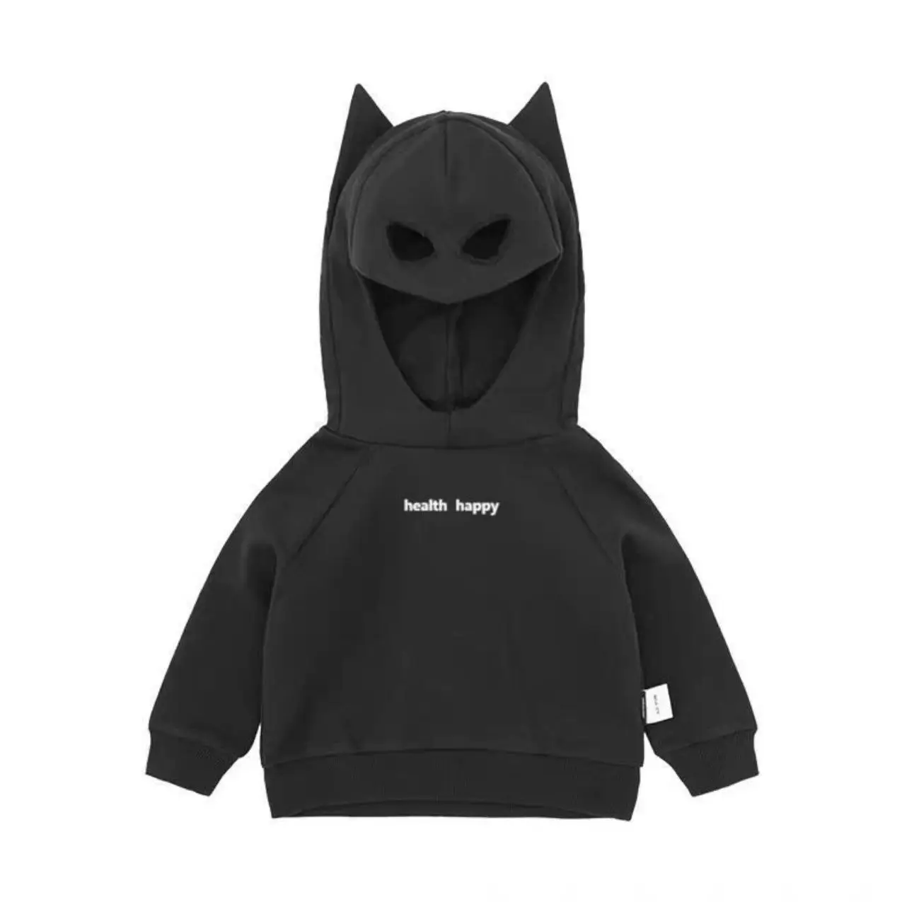 Hoodie infantil estilo Batman, desgaste dos meninos, jumper solto, top unissex com capuz