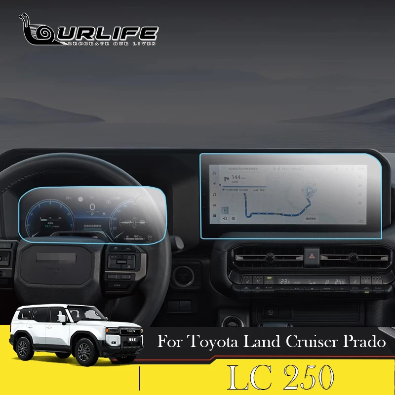 

For 2024 Toyota Land Cruiser 250 Prado LC250 2024 2025 Styling GPS Navigation Tempered Screen Protector Cover Protective Film