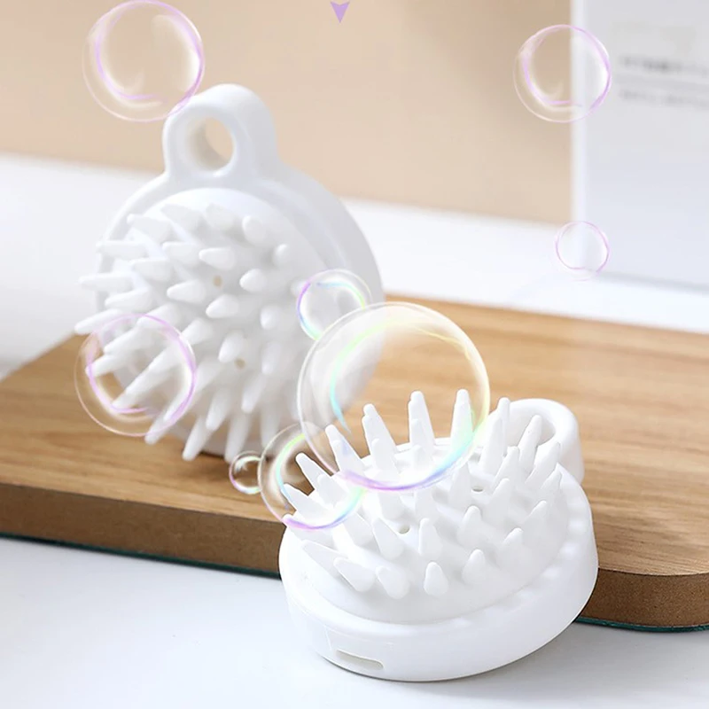 Japanese Shampoo Massage Comb Handheld Silicone Massage Scalp Shampoo Massage Brush Mini Head Meridian Massager