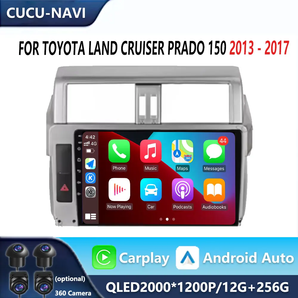 

Автомобильный радиоплеер для Toyota Land Cruiser Prado 150 2013-2017, автомобильный экран Carplay, авторадио, зеркальная связь, автомобильные интеллектуальные системы