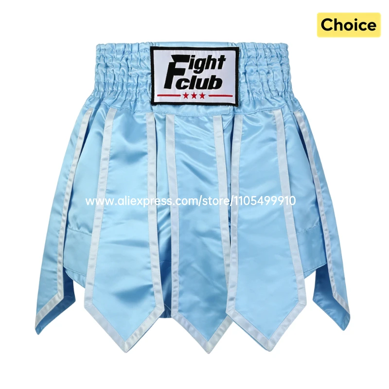Gladiator Muay Thai Shorts Ribbon MMA Kickboxing Trunks Professionelle Kampfshorts für Training, Wettkampf, Sparring, Boxhosen