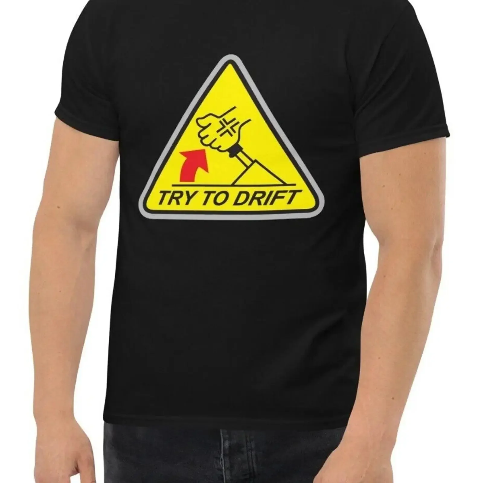 New JDM Try To Shift Men's T Shirt S 3XL Assorted Colors vintage Washed designer clothes graphic Breathable Slightly homme
