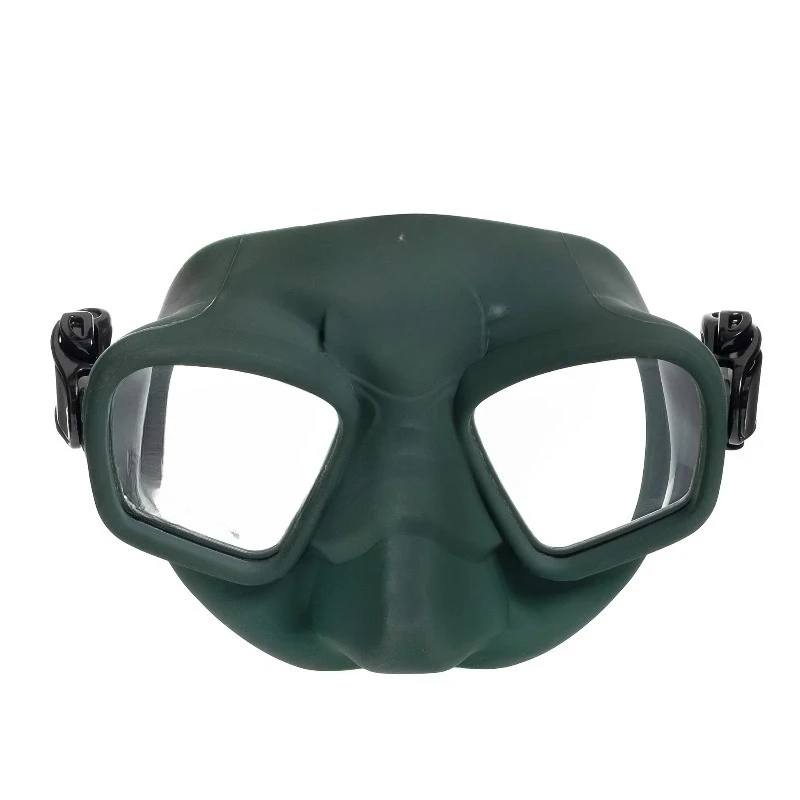 Unique waterproof diving mask, tempered glass lenses diver