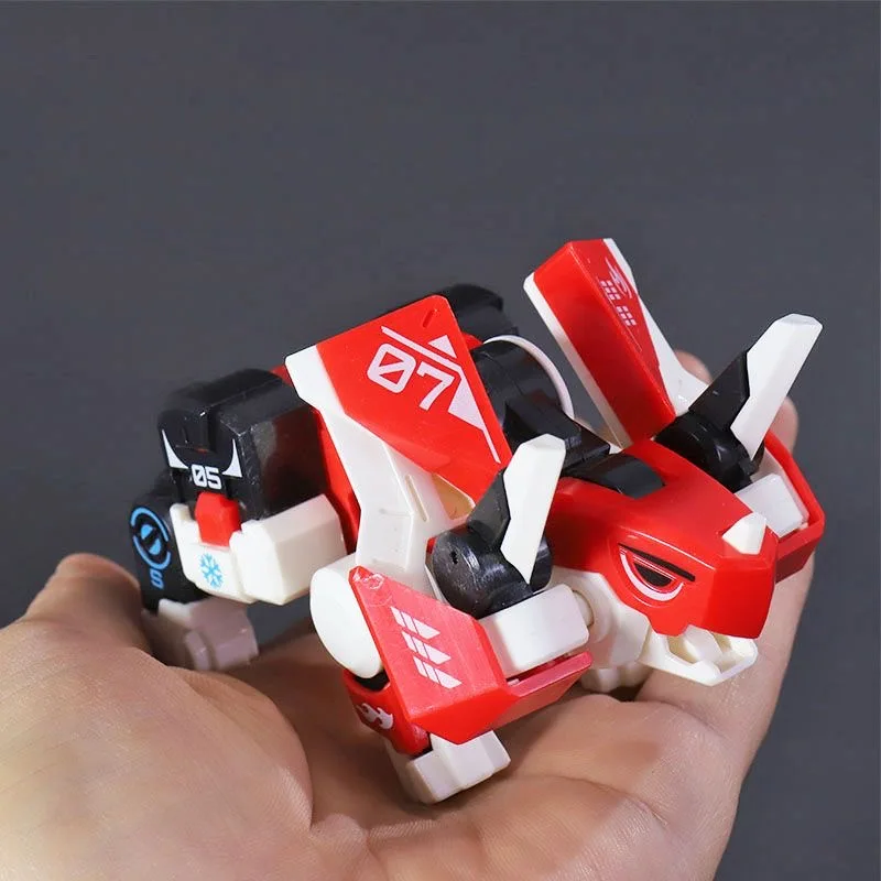 Hot!​ Cartoon Transformable Cube Deformable Dinosaurs Toy Animal Transformable Robot Kids Birthday Gift