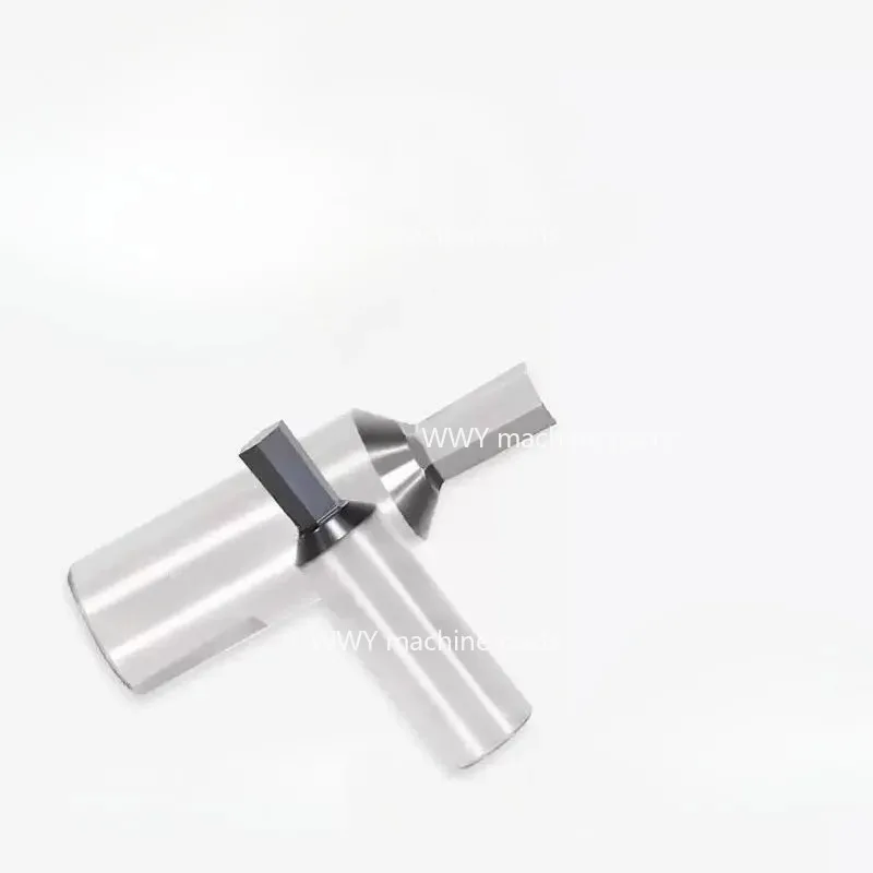 HSS Uncoated Hex Rotary Broach Tool, 8mm Straight Shank, Multiple Sizes for Copper & Aluminum Machining