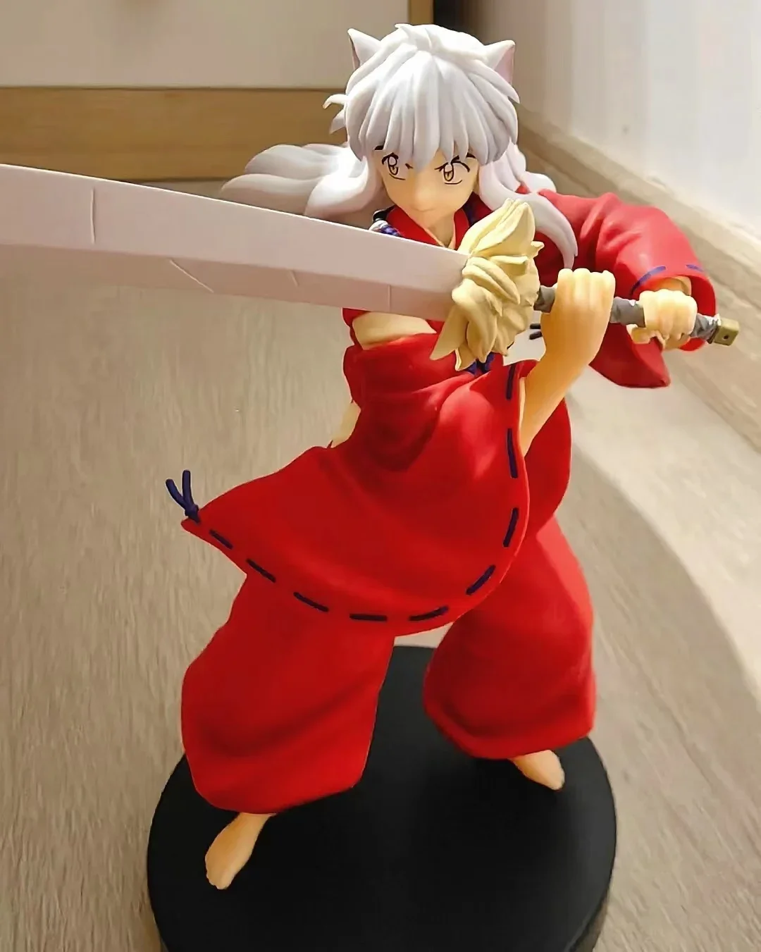 Furyu Trio-TRY Inuyasha Sesshoumaru TTT อะนิเมะตุ๊กตาขยับแขนขาได้ของเล่น18ซม. สะสมโมเดลพีวีซีของขวัญวันเกิดมีในสต็อก