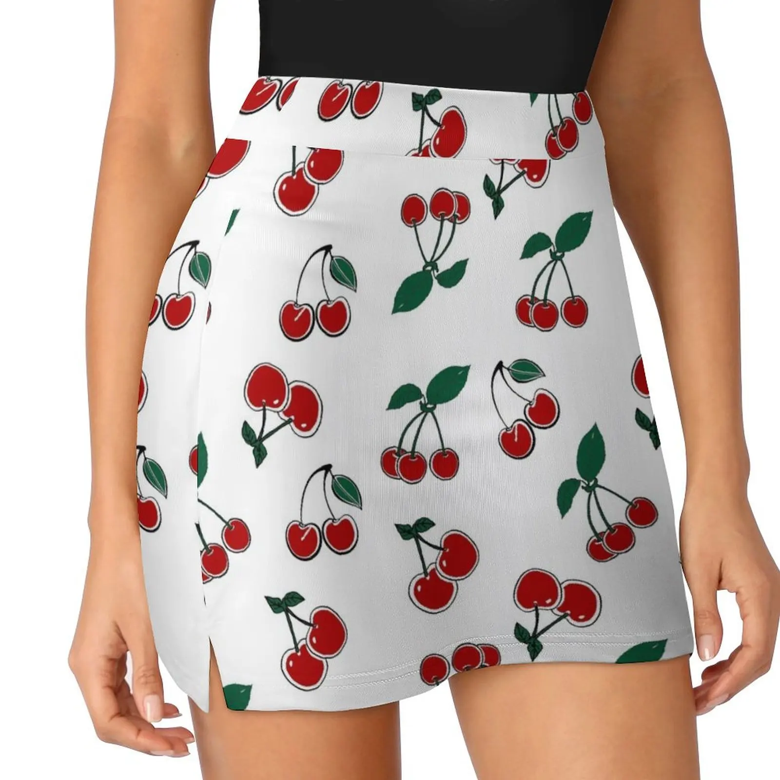 cherries pattern, cherries lover, cherries Mini Skirt Women's summer dress summer skirts