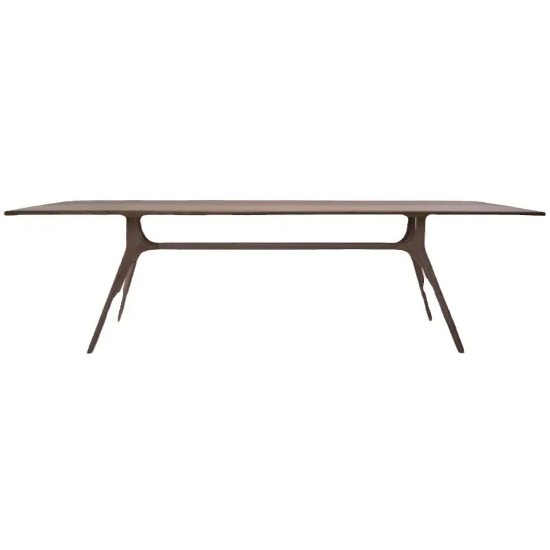 

Nordic black walnut, dining table modern simple all solid wood tea table, desk conference table ash wood