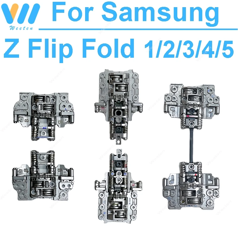 Para Samsung Z Flip 3 4 5 Z Flip 4G F700 Z Flip 5G F707B Z Fold 2 3 4 5 F900F bisagra de eje giratorio piezas de repuesto de bisagra de eje