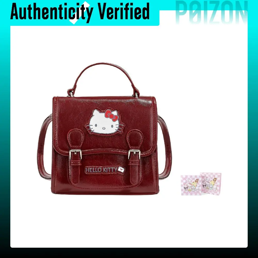 Sanrio Hello Kitty Synthetic Leather Backpack Regular Women's Burgundy PH8232