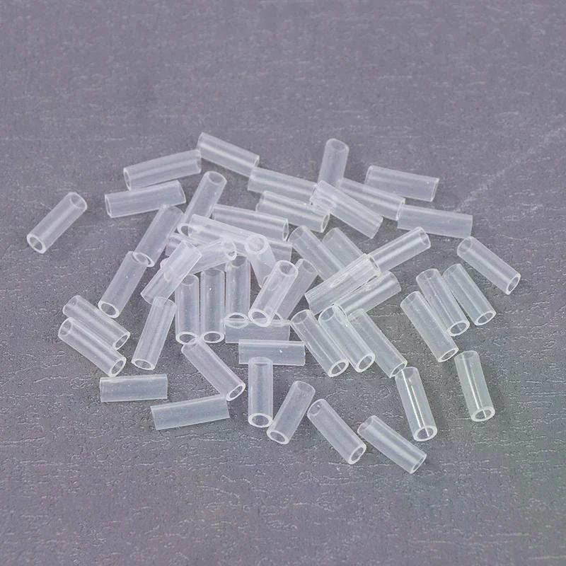 50pcs Bead Chain Anti-lost Cover Pendant Acrylic Card Chain Falling Off Key Ring Protective Cover To Prevent Falling Bead Chain