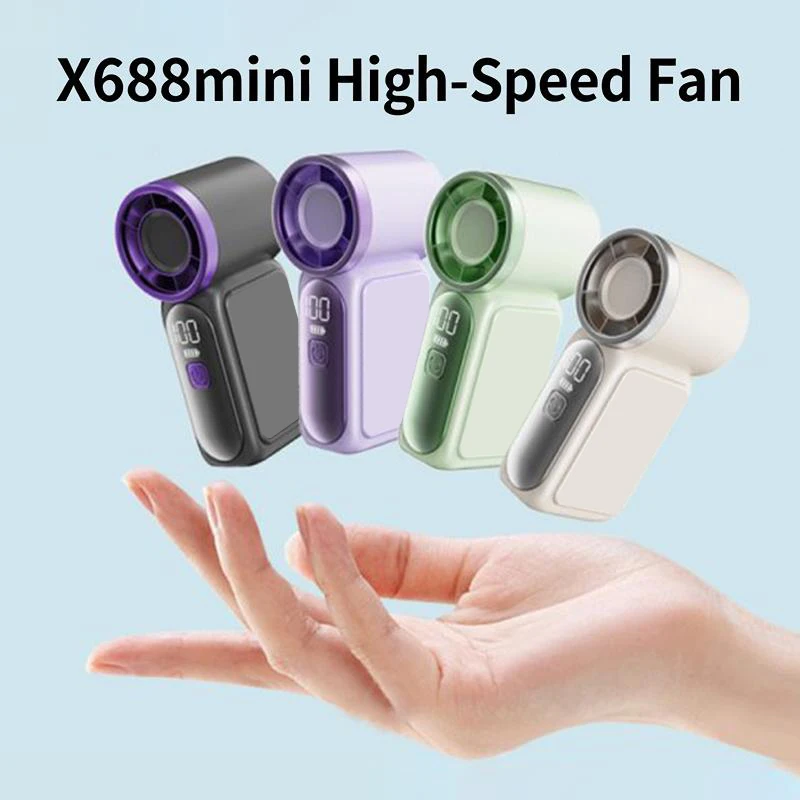 3000mAh & Type-C, - Cooling Blower,Travel,R Cooling Device Mini Handheld Fan - Portable Turbo Fan With 100 Wind Speed,