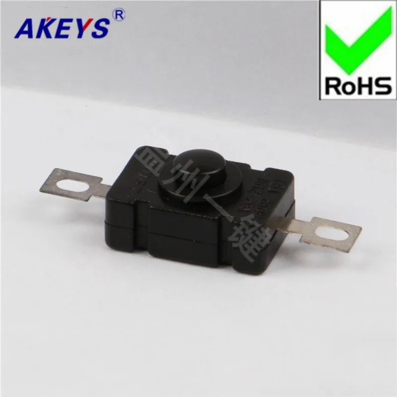 10 PCS 1812A direct self-locking rectangular switch button switch flashlight fishing lamp toy Model making element