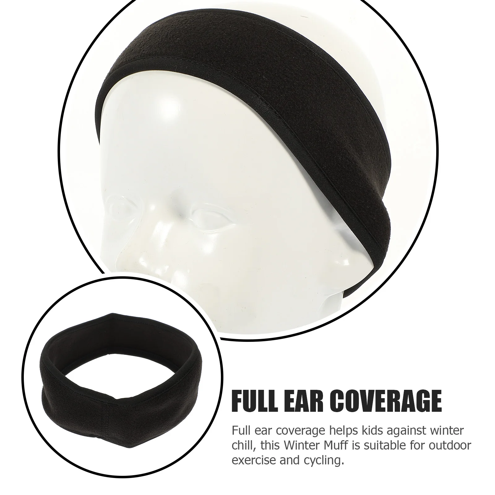 

2Pcs Kids Winter Warm Headbands Decorative Windproof Outdoor Ski Ear Warmer Breathable Durable Reusable Outdoor Ski Headband