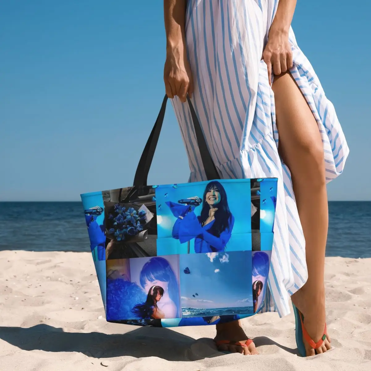 

Singer Aitana Beach Tote Bag Sport Gym Yoga Duffle Large Tote Bag Women Travel Bag Fitness bag