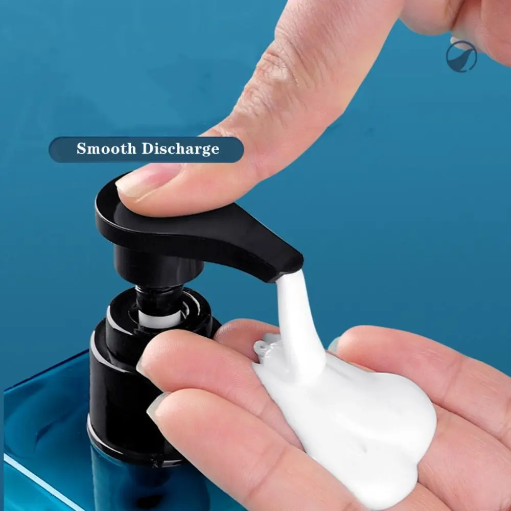 250/450/650ml Liquid Soap Dispenser Storage Bottles Plastic Square Outdoor Travel Refillable Blue Shampoo Press Empty Bottles