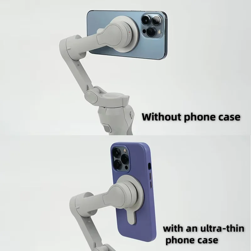 وحدة مغناطيسية قوية محول تركيب مشبك Magsafe لـ DJI Osmo Mobile 7 / OM6 / OM 5/OM4 SE ملحقات الهاتف المحمول Gimbal