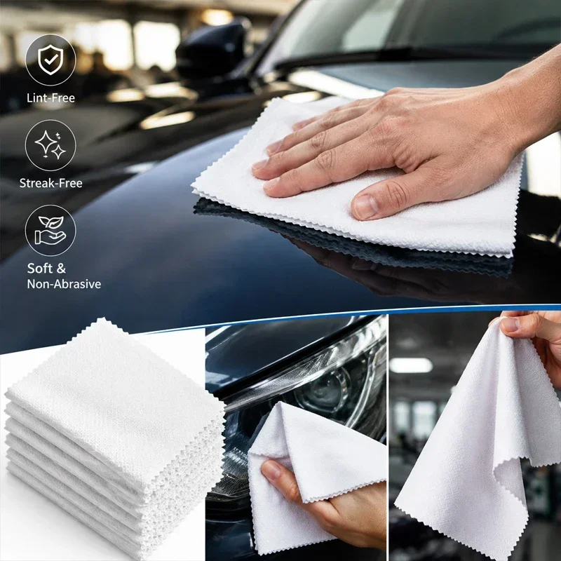 15x15cm Disposable Car Cleaning Cloth, Suitable for Daily Car Washing and Paint Maintenance of Vehicle Headlights