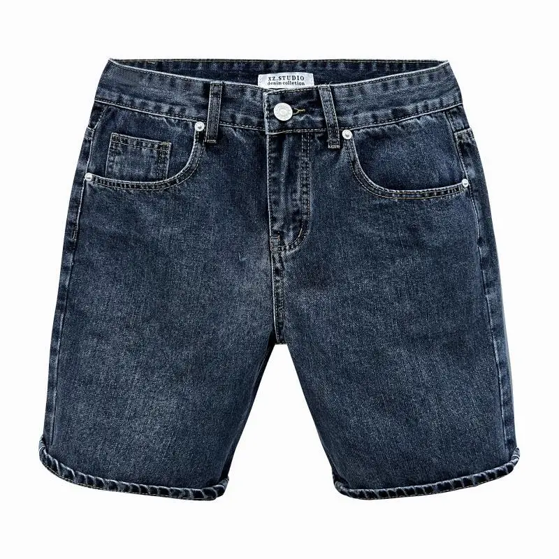 Men's Jeans Shorts Summer Thin Invisible Open-Seat Pants Fifth Pants Versatile Simple Denim Pants Retro Casual Pants Outdoor Sex