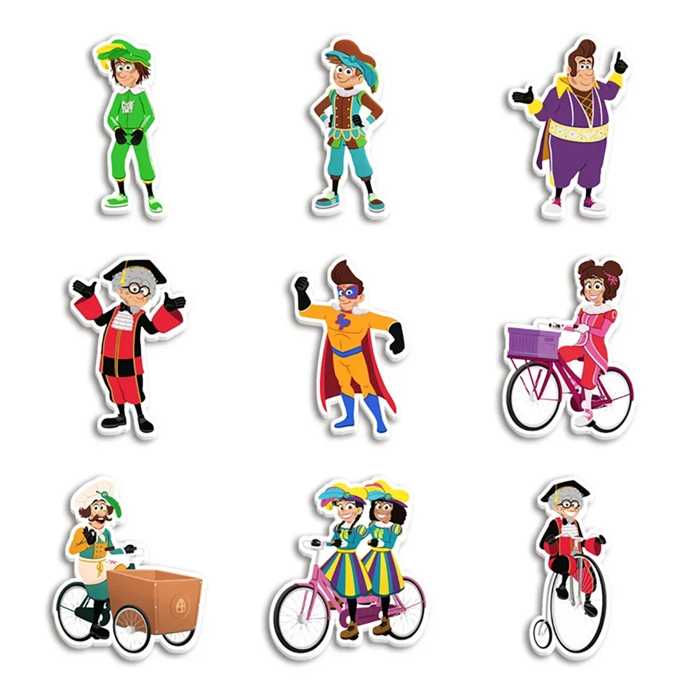 10 Pieces/lot Christmas Netherlands Clear Acrylic Glitter Acrylic Resin Planar Sinterklaas For DIY Phone Case Hair Bow