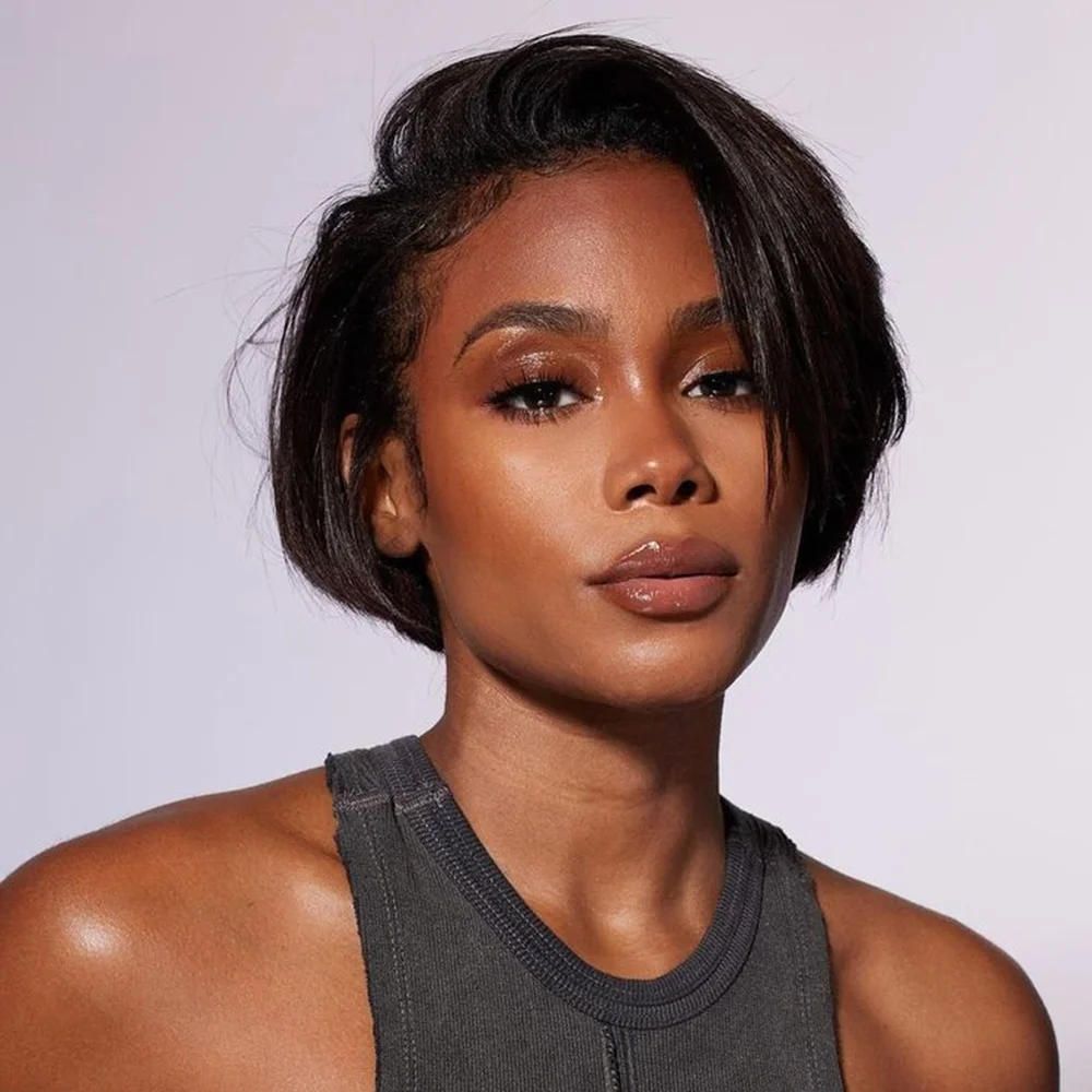4X4 Lace Closure Pixie Cut Wigs Colored 4x4 Lace Human Hair Wig P4/27 Highlight Pixie Cut Human Hair Wigs For Women HairUGo