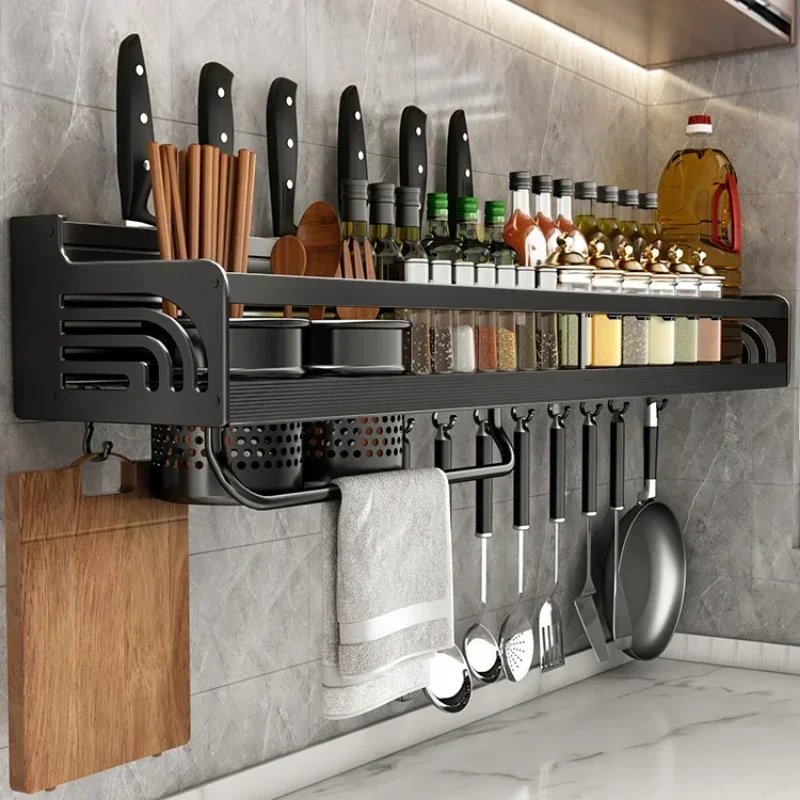 סכין אחסון תבלין מחזיק סכין מעמד מתלה תבלין מארגן סכינים כף ומנוחה המארגנים תליית