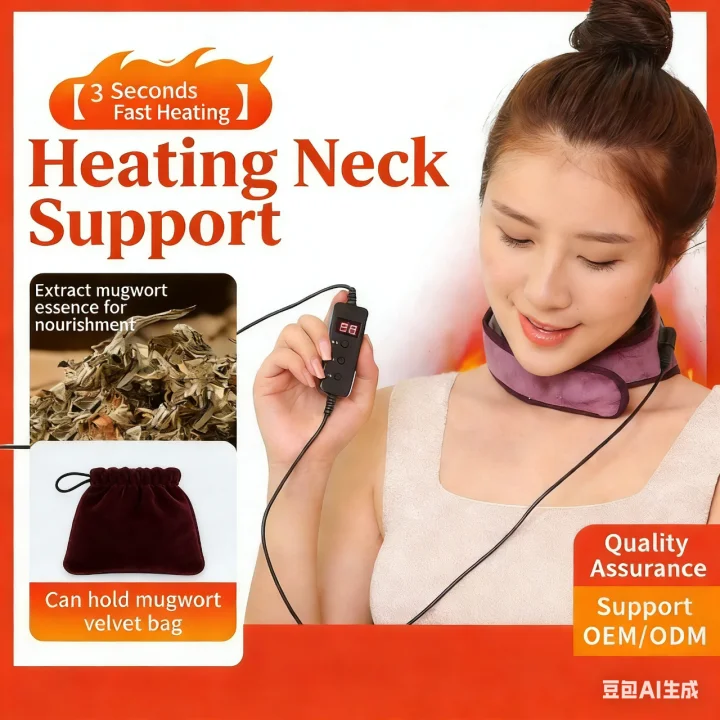 

USB дальний инфракрасный электрический нагрев, бандаж для шеи, горячий компресс, прижигание, защита шеи, моющаяся, низковольтная физиотерапия