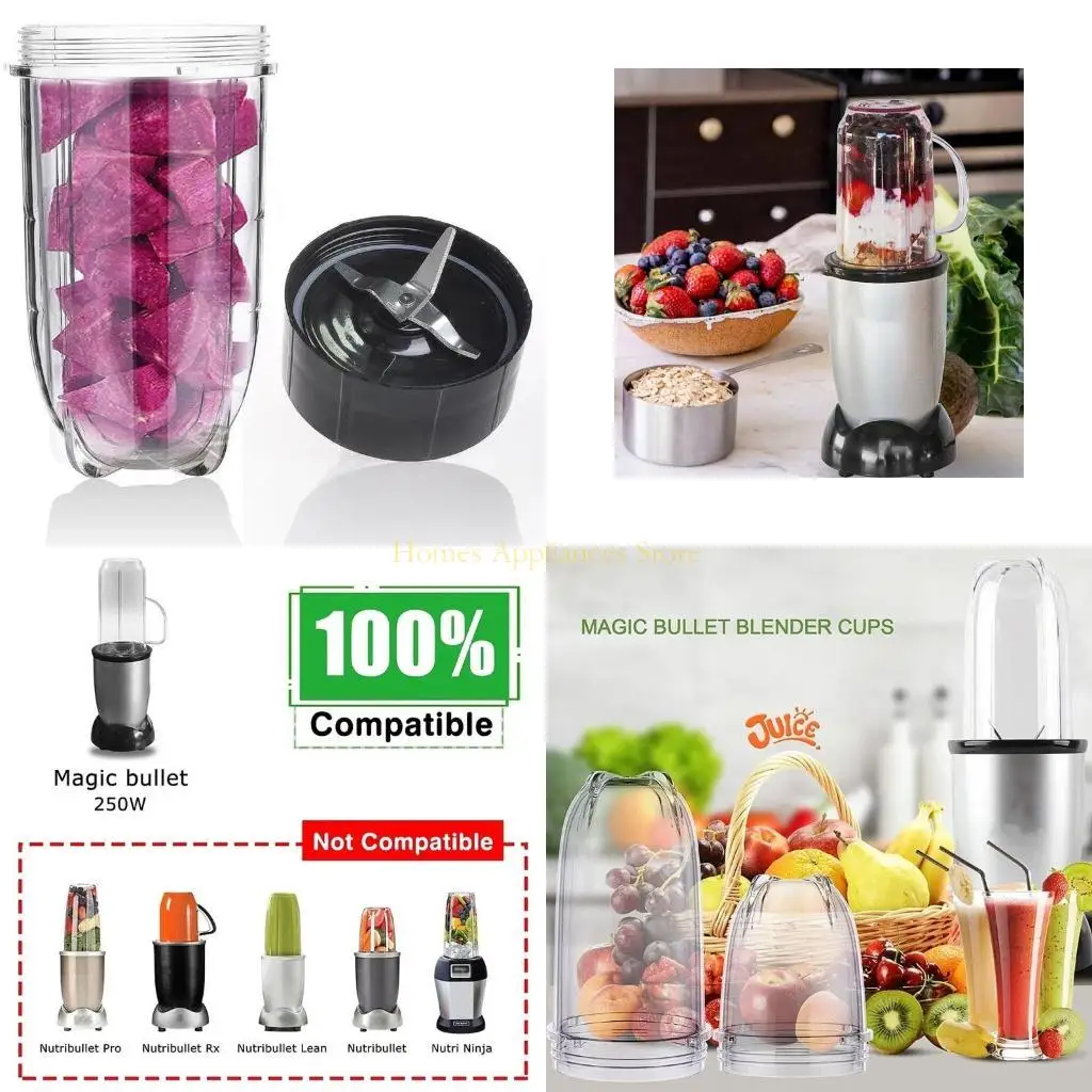 D0AB 블렌더 컵 블렌더 교체 부품 믹서 블레이드 쥬스 컵 마법 용 플라스틱 재료 250W MB1001 시리즈 블렌더