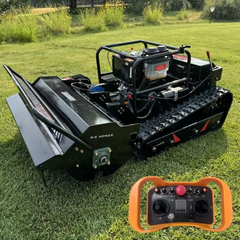 RC Diesel 800mm Lawn Mower Forest Cutting Powerful Mulcher Grass Cutter for Sale