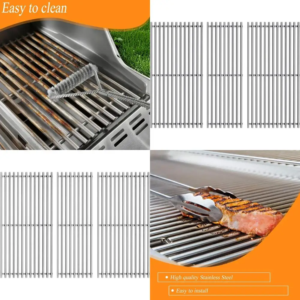 

3-Pack 19.2 SUS304 Stainless Steel Cooking Grates for Weber Summit 600 Series Gas Grills (2007-Present)