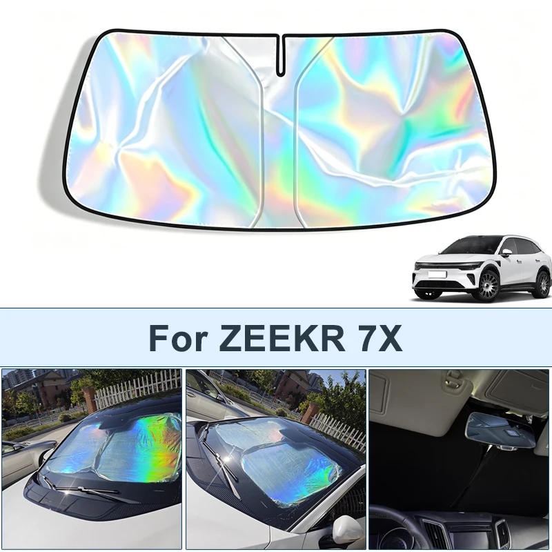 

Foldable Front Windshield Sun Shade For ZEEKR 7X UV Reflective Sun Protection Cover Car Interior Accessories