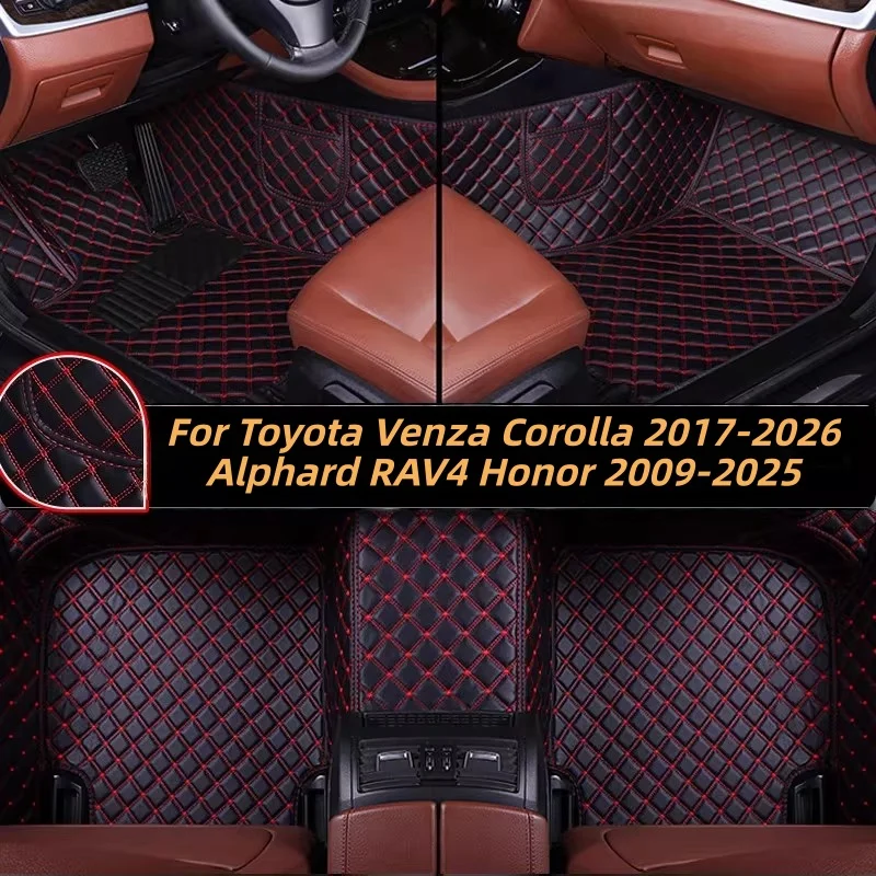 

Custom Car Floor Mats Anti-slip Wear Resistant Corolla 2017-2026 Alphard RAV4 Honor 2009-2025 Carpets Foot Coche For Toyota Venz