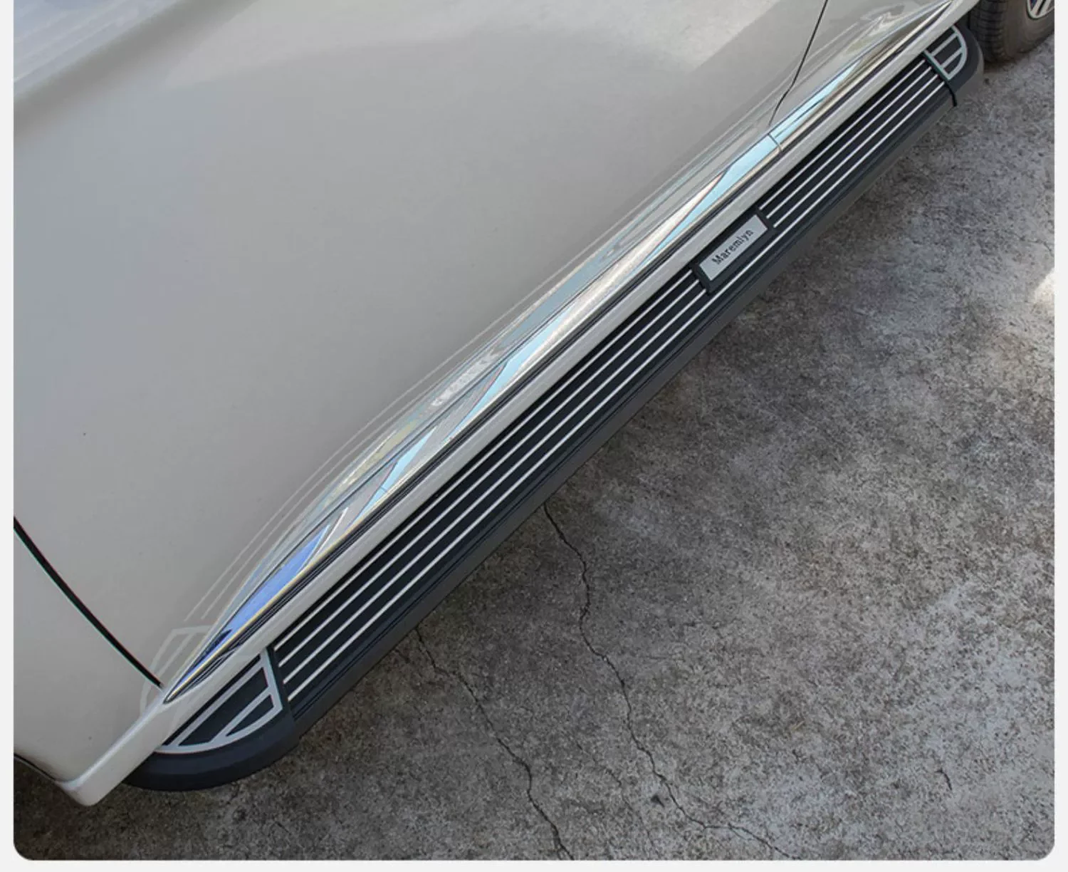 2 قطعة مناسبة لـ Rivian R1T 2021-2024 لوحات الجري الخطوات الجانبية Nerf Bar الألومنيوم (مع الأقواس) #3