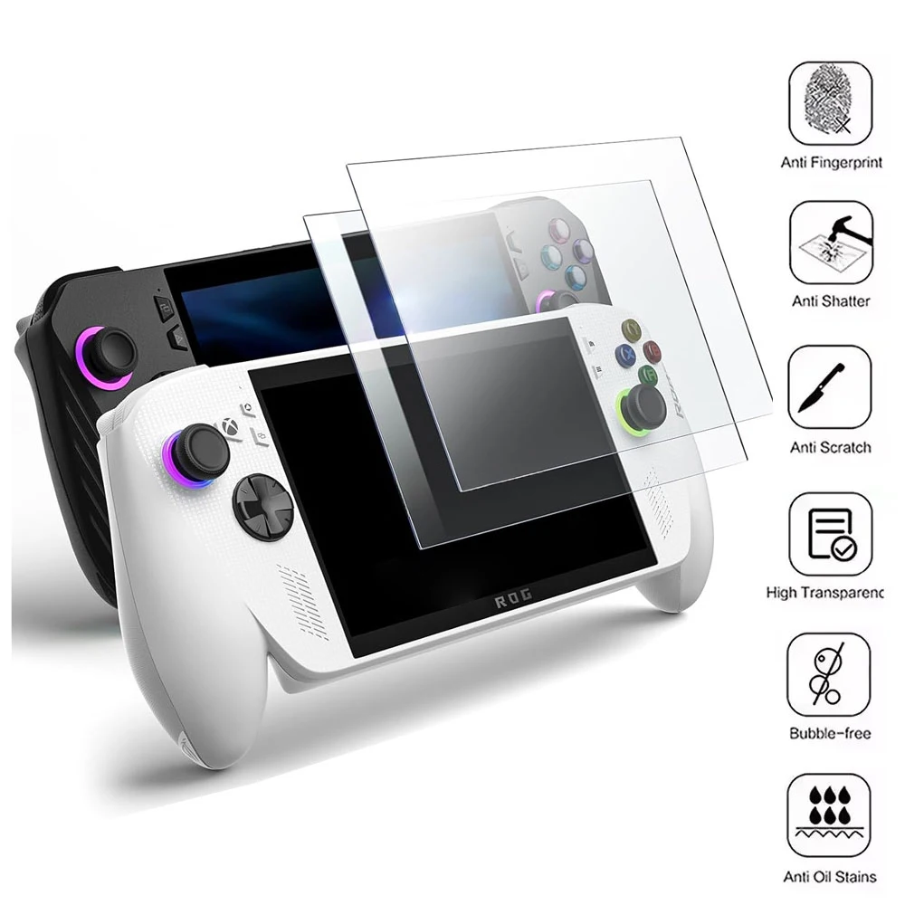 Displayschutzfolie für Rog Xbox Ally/X, gehärtetes Glas, für Rog Ally/X-Spielekonsole, 9H HD, klares, kratzfestes Zubehör