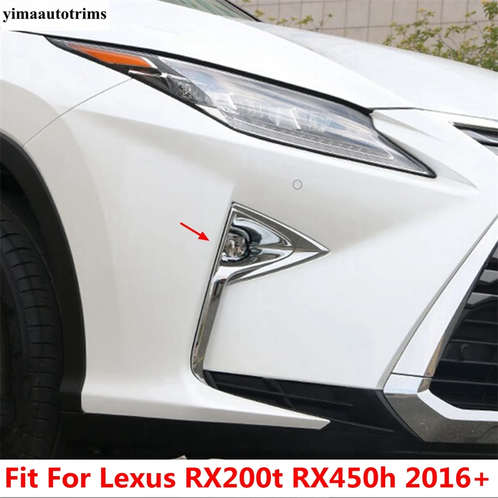

Front Fog Lights Lamps Foglight Frame Decoration Cover Trim Fit For Lexus RX200t RX450h 2016 - 2021 ABS Accessories Exterior Kit
