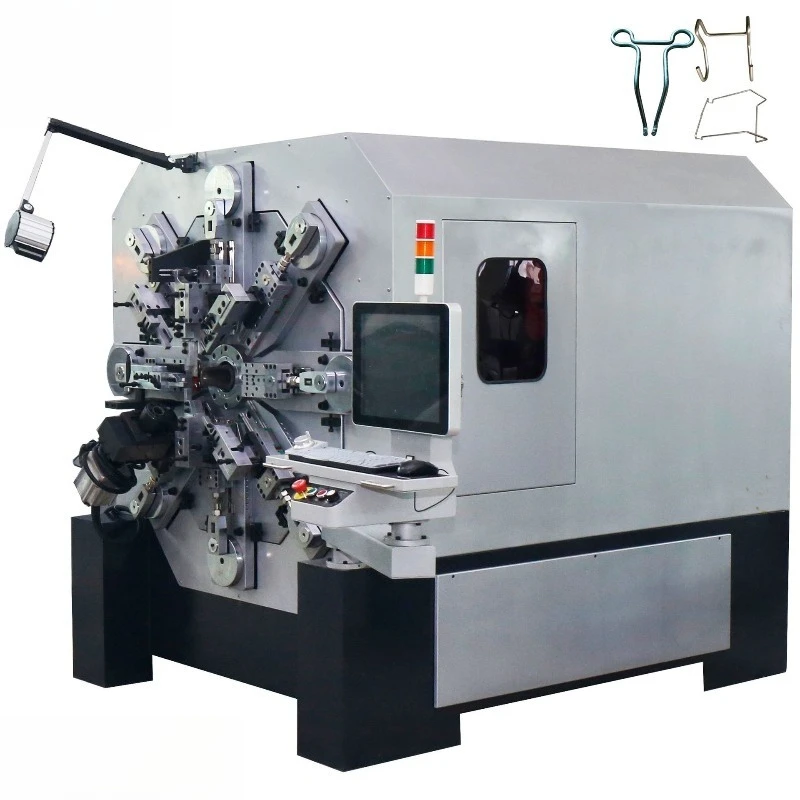 Numerical control multi-axis stainless steel bracket bending machine 3d metal wire bending machine, camless spring