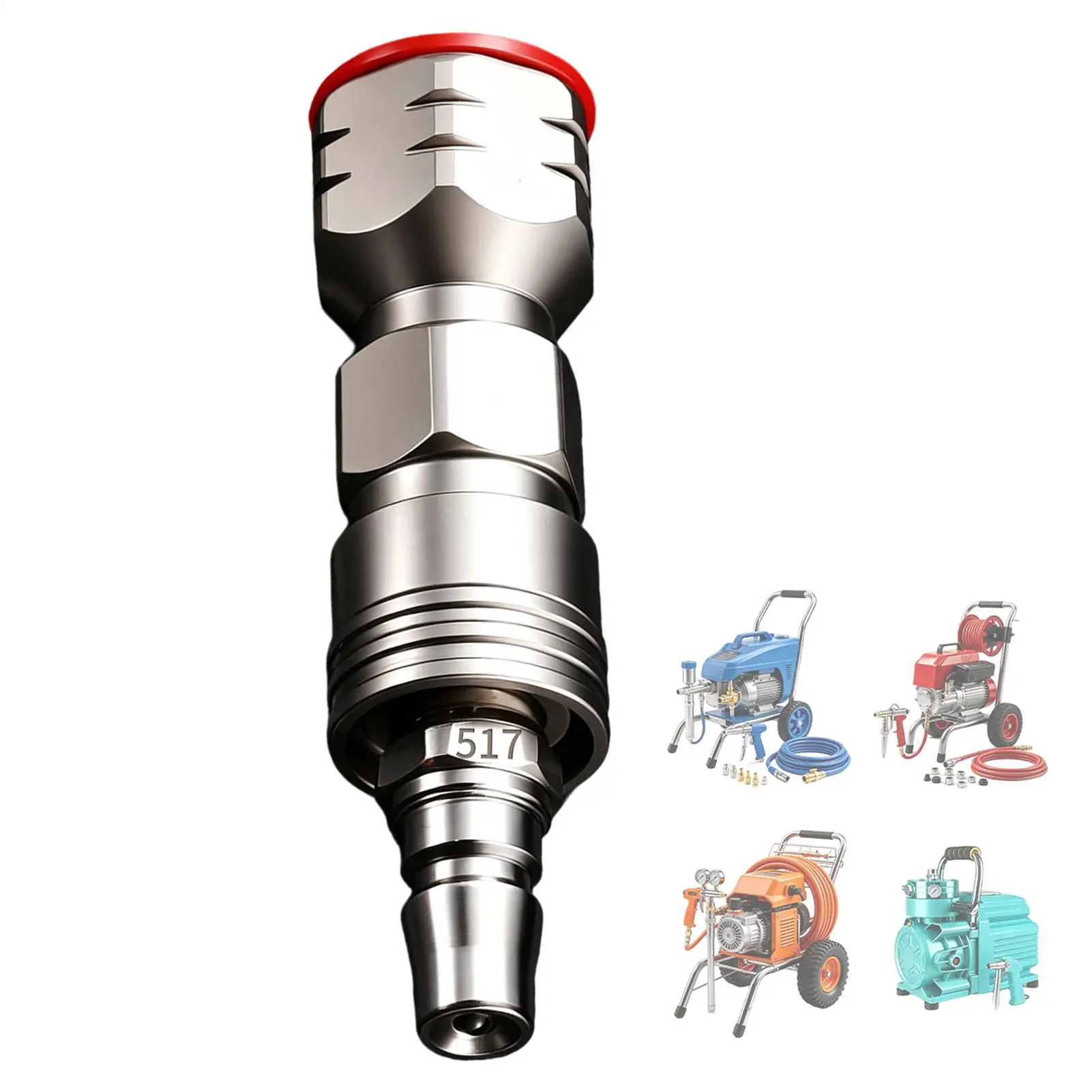 Sprayer Machine Tip Nozzle Quick Connect Painting Attachments Paint Sprayer Machine Spray Tips For Construction House Renovation