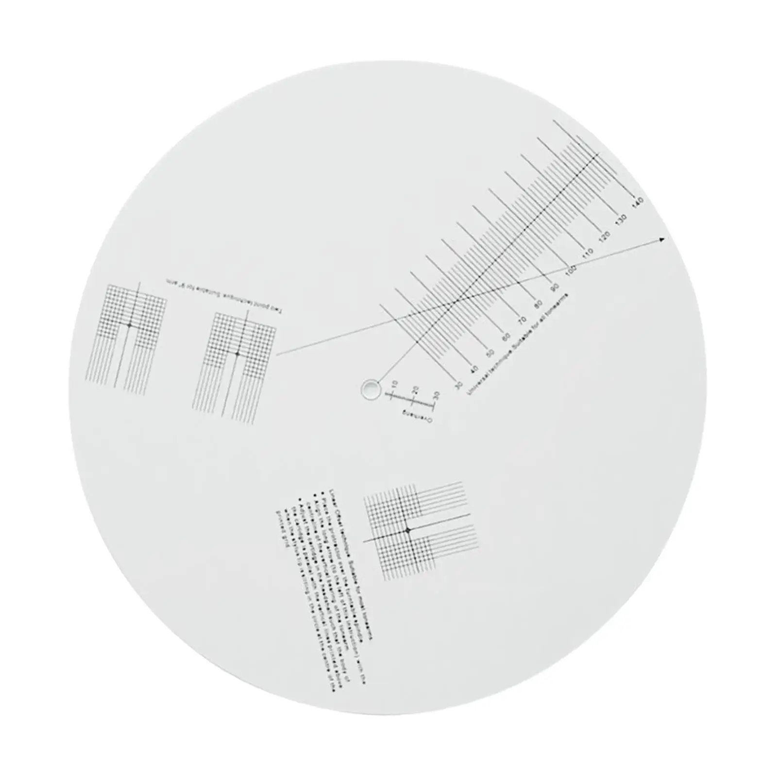 Acrylic Pickup Calibration Plate Anti-sliding Alignment Tool for Turntable Record Player Setup Accessory