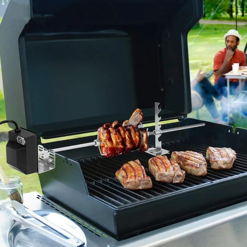 110V Barbecue Shop Grill Kit Automatic Rotating Barbecue Universal Grill Grill Series