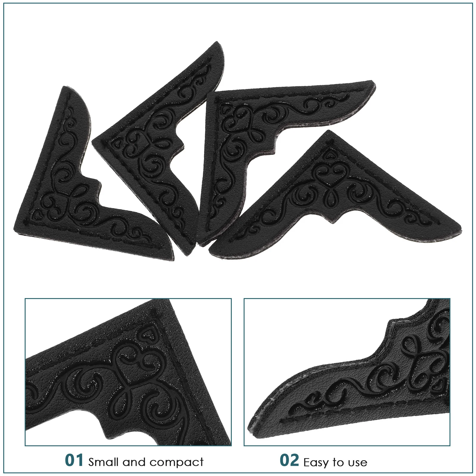 4 szt. Metalowe narożniki ochronne do książek, zakładek, scrapbookingu, ochraniacze na rogi, narzędzie do pakowania, dekoracyjne osłonki na strony