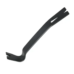 Black Comfortable Nail Lifter Crowbar Remover Tool Workshop Equipment Wrecking Bars 9 Inch For Pulling Out Nails