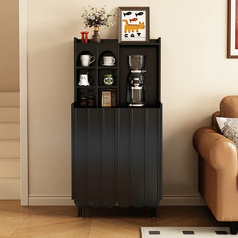 

Solid wood dining side cabinet living room small coffee machine household kitchen cabinet locker