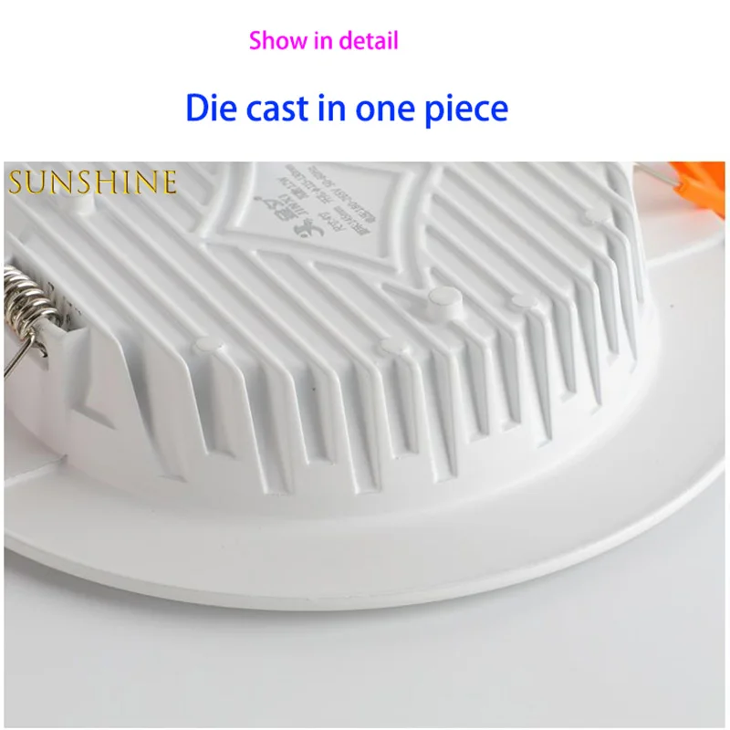 10 pièces LED encastré Ultra-mince Downlight 110 V-240 V Dimmable plafonnier blanc neutre chaud 5W7W9W12W15W18W 25 W éclairage intérieur