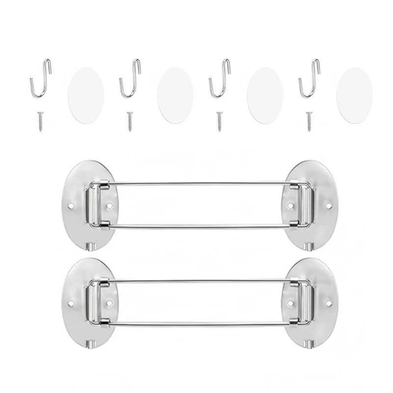 547B Wall Mounted Shower Storage Bar, Stainless Steel Adhesive for Travel Trailer Bathrooms, Yacht Washrooms and Home