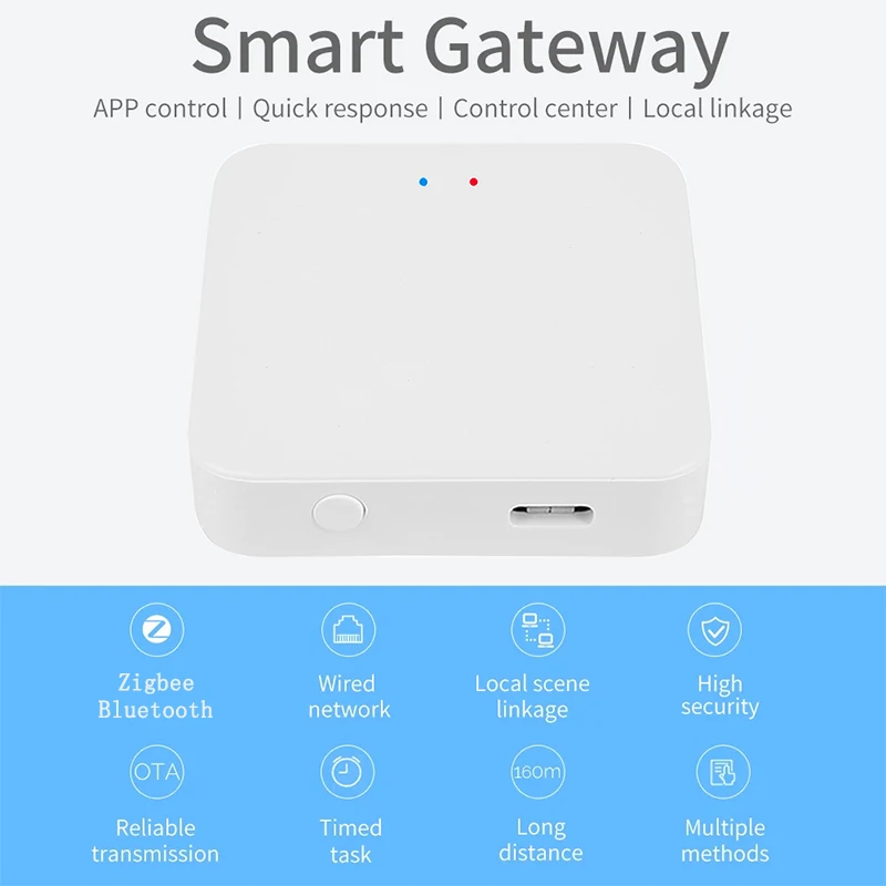 TUYA Zigbee Hub Bluetooth Mesh Gateway multimodale intelligente Controllo remoto Controllo centrale Host cablato Gateway wireless