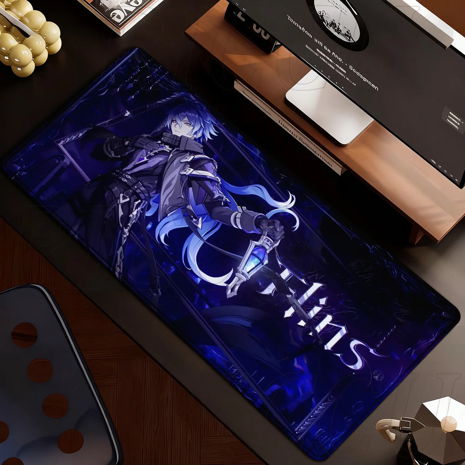 

40x90cm Desk Mats Genshin Impact Flins xxl Mouse pads Computer Gaming Laptop PC accessories Desk Mat Rubber Keyboard Mouse Pad